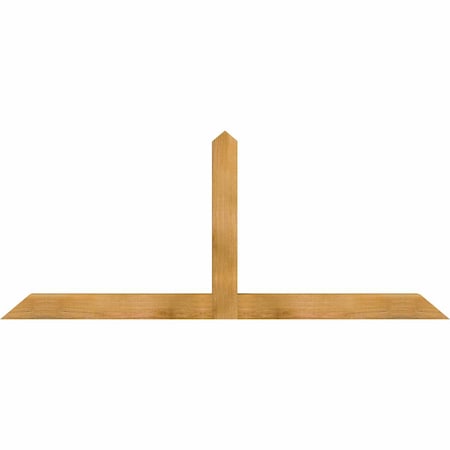 Ekena Millwork Portland Rough Sawn Timber Gable Bracket, Western Red Cedar, 72"W x 30"H x 4"D x 4"F, 10/12 Pitch GBW072X30X0404POR00RWR